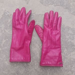 Coach leather cashmere gloves size 7